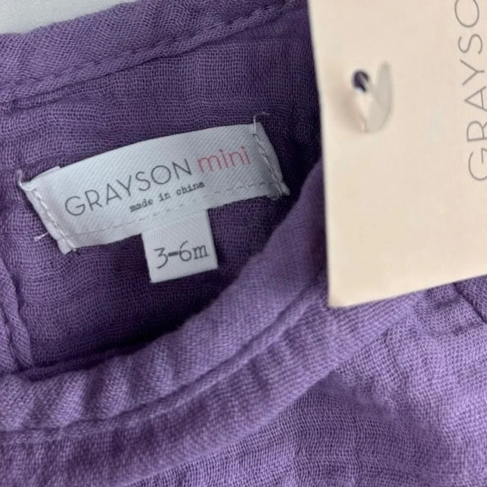 Baby Girl 3pc Outfit Lot 6 9 Mos Little Lass Grayson Mini Weeplay Sleeper Purple